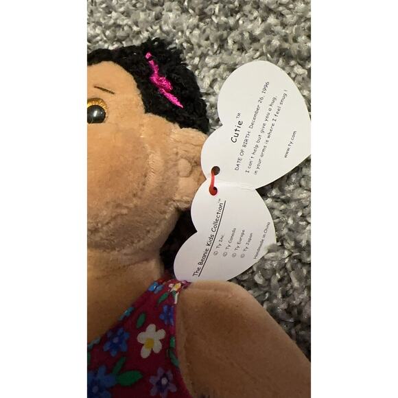 TY Beanie Kids “ Rascal” and "Cutie" Soft Girl Doll With Tags African American - Picture 5 of 8